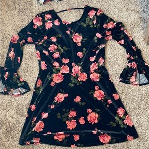 VELVET Rose ana Black Babydoll Dress Sz XL